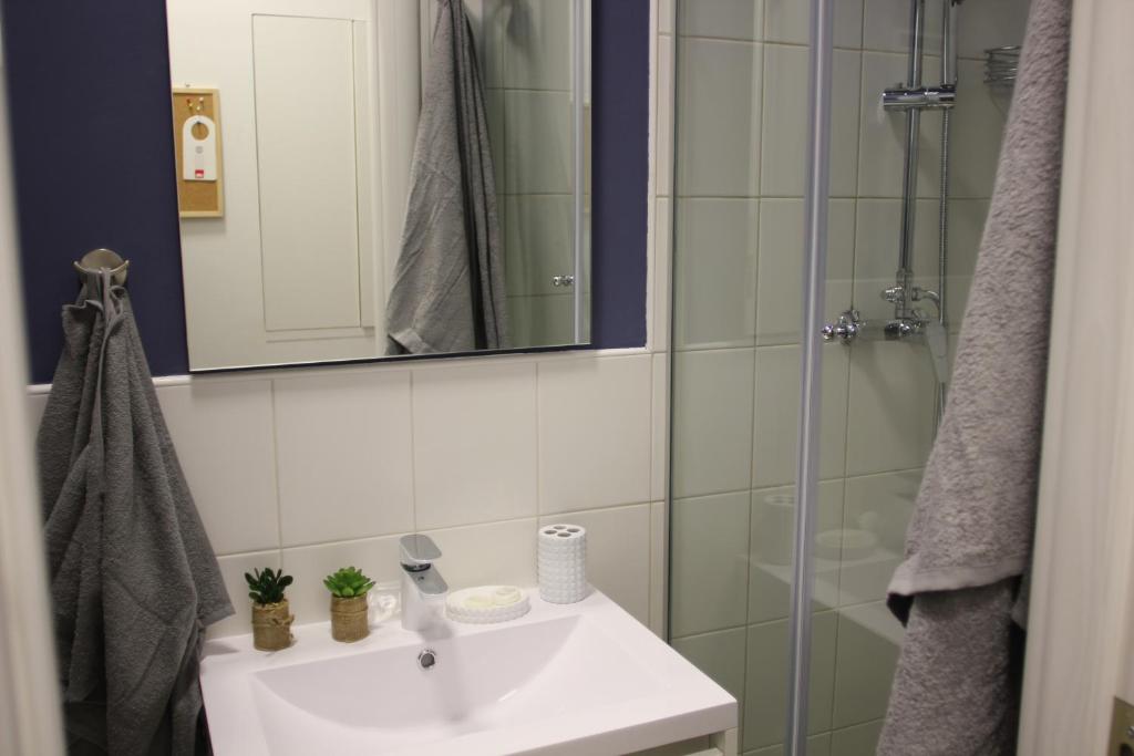 Koupelna v ubytování Cozy apartment in center of Rijeka