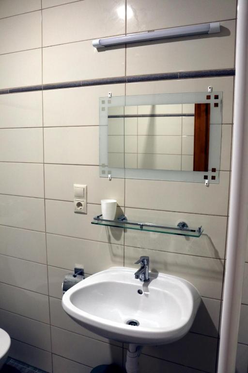 Koupelna v ubytování Sörpatika Vendégház