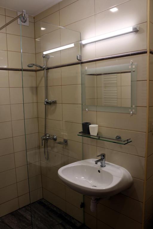 Koupelna v ubytování Sörpatika Vendégház