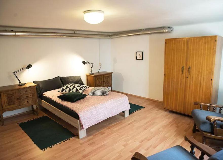 Postel nebo postele na pokoji v ubytování Mediterranean Family design