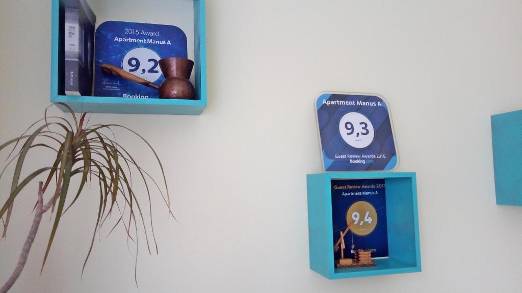 Certifikát, ocenenie alebo iný dokument vystavený v ubytovaní Apartment Manus A