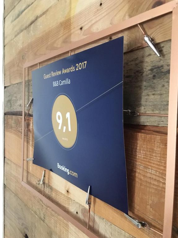 Certifikát, hodnocení, plakát nebo jiný dokument vystavený v ubytování B&B Camilla