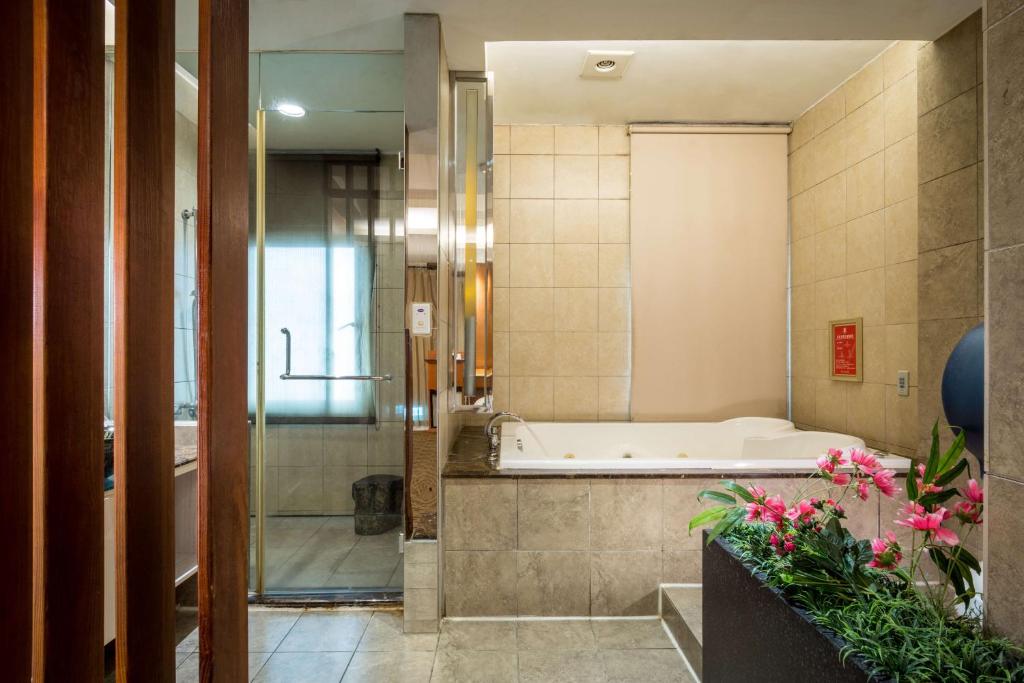 Koupelna v ubytování Uline Motel