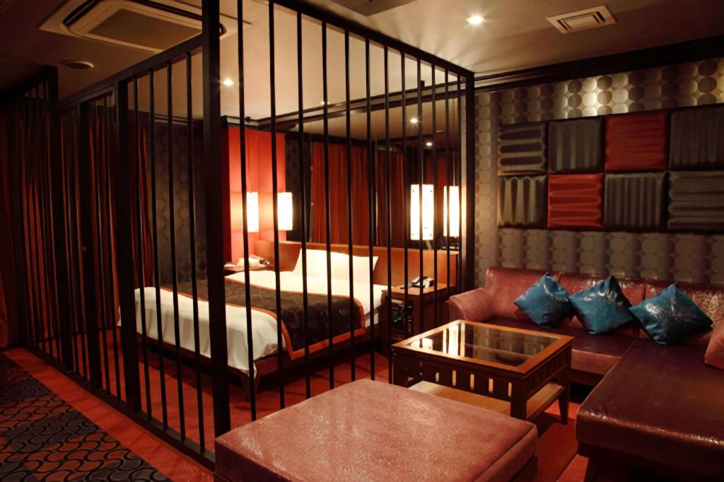 Posezení v ubytování Hotel Cuna Kyoto Love Hotel