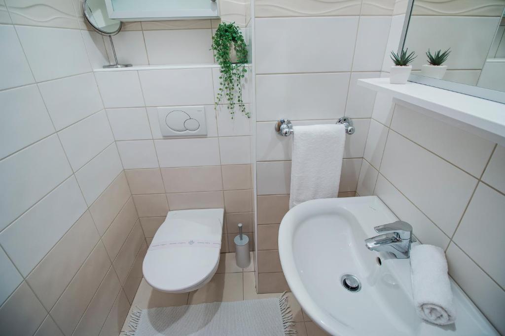 Łazienka w obiekcie Apartment Montesa Zadar with free parking and balcony