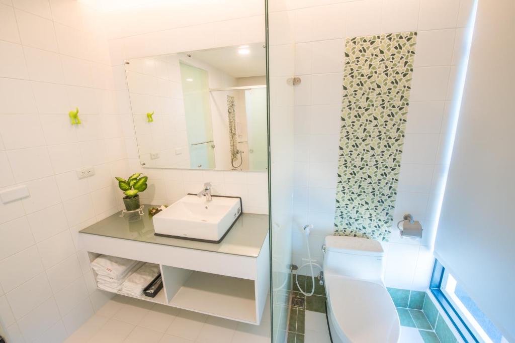Koupelna v ubytování Sapphire Inn