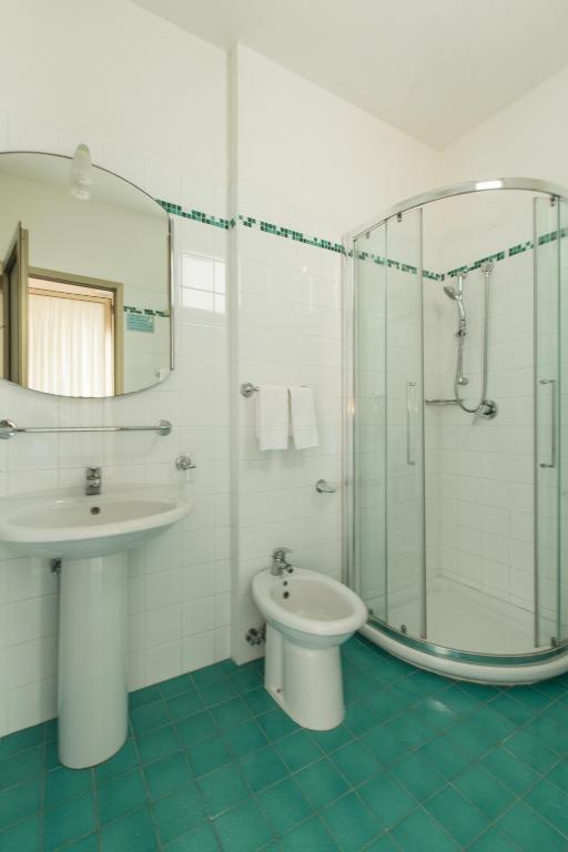 Koupelna v ubytování Hotel Splendid