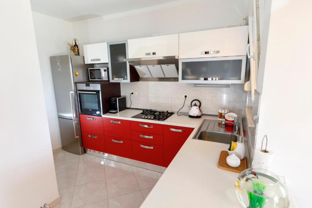 Kuchyňa alebo kuchynka v ubytovaní Luxury Villa Castrum
