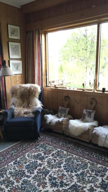 Posezení v ubytování Voss Lodge Rongastovo