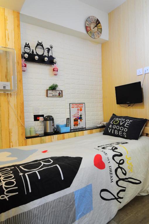 TV a/nebo společenská místnost v ubytování Big Wave Travel