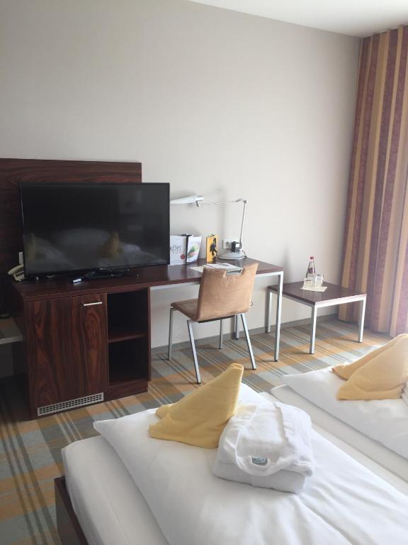 TV a/nebo společenská místnost v ubytování Hotel Liebmann