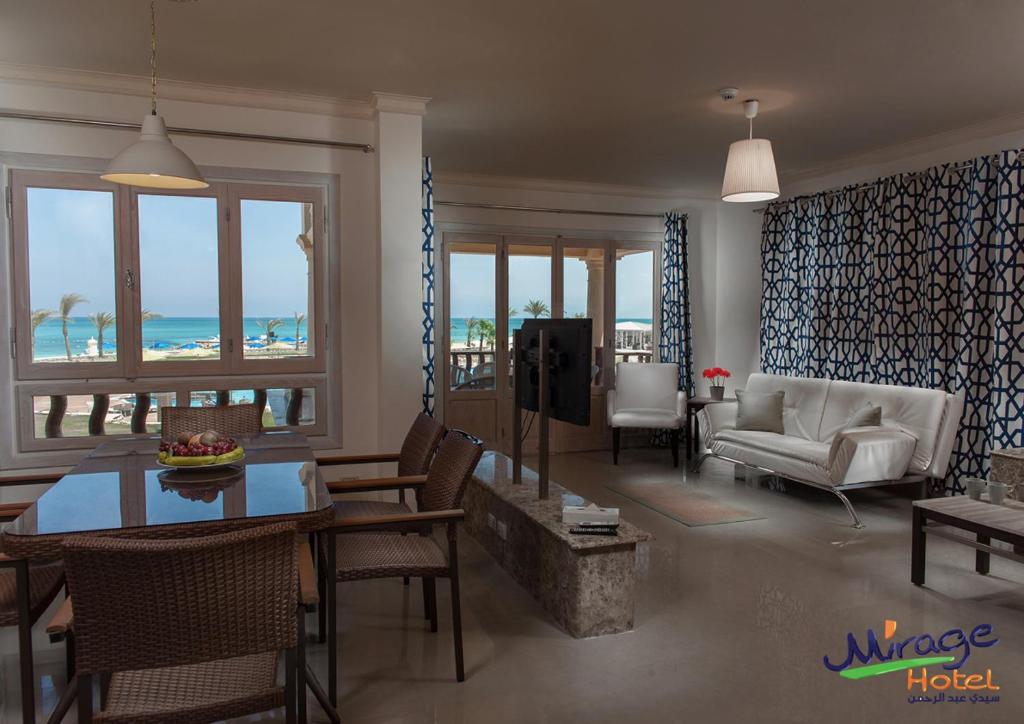 Posezení v ubytování Mirage Hotel Sidi Abd El Rahman