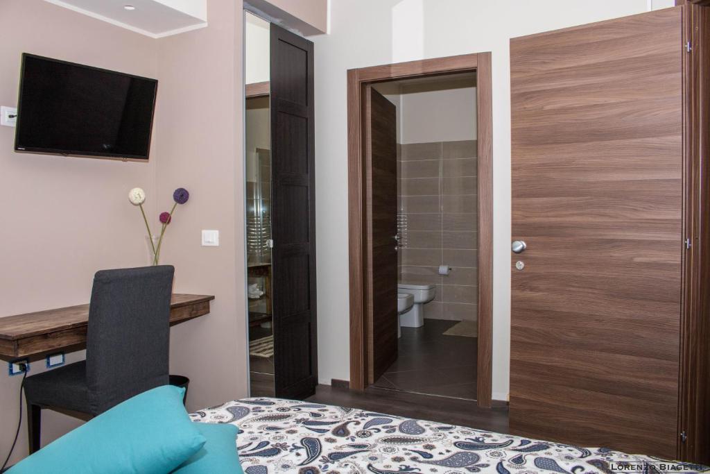 TV a/nebo společenská místnost v ubytování B&B Geolja