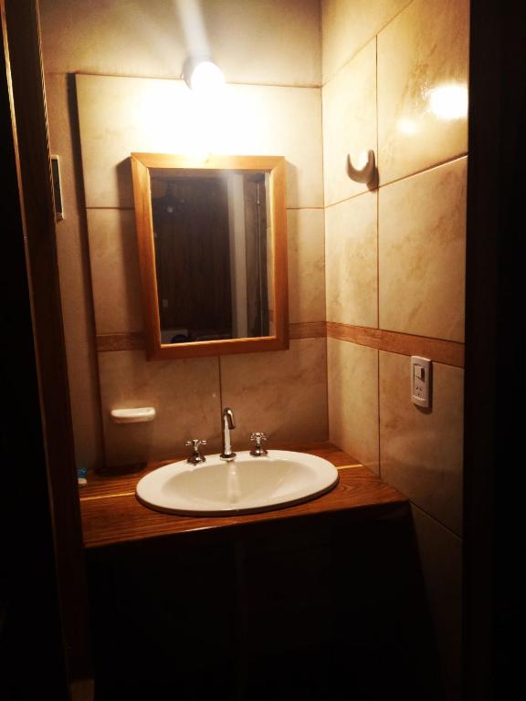 Koupelna v ubytování Posada Camboatá