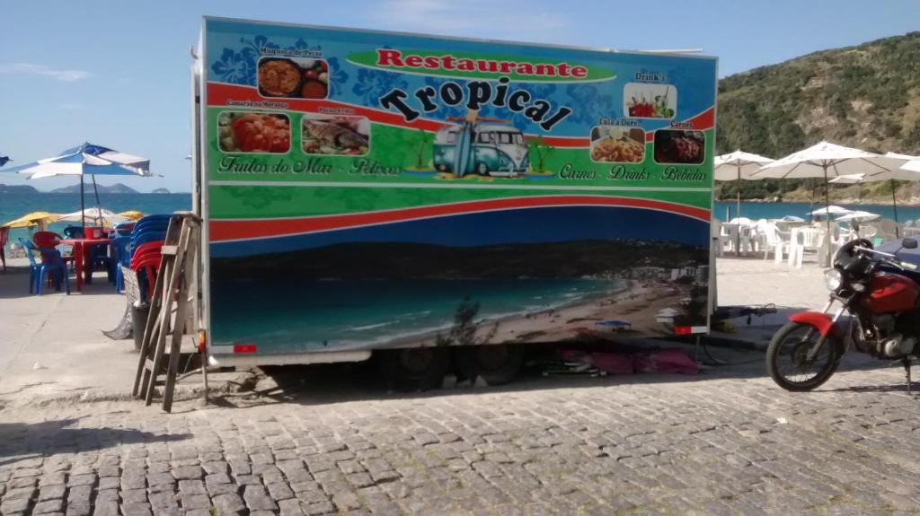  Prainha Aconchegante apto de quarto e sala com vista para o mar