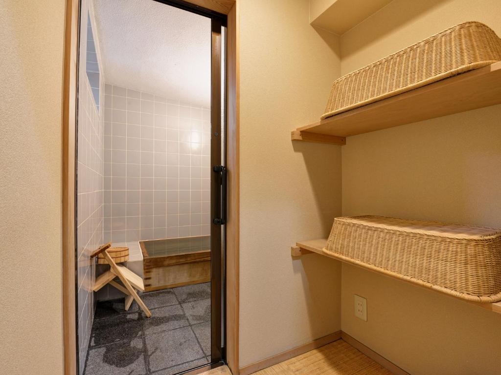 Koupelna v ubytování Ryokan Inakatei