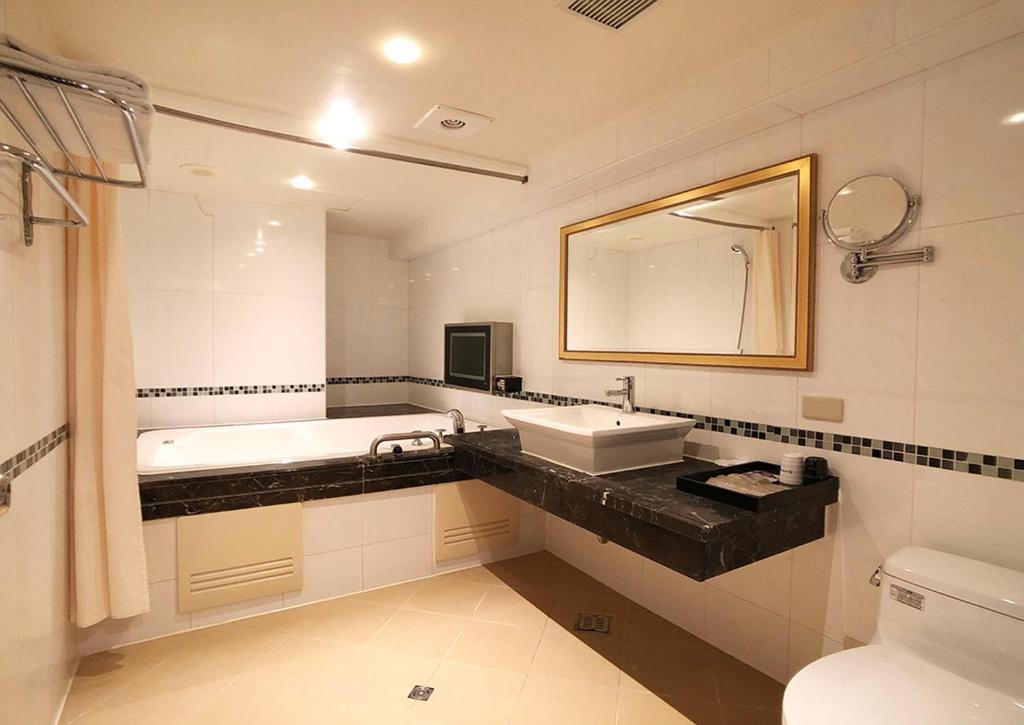 Koupelna v ubytování Shihzuwan Hotel – Kaohsiung Station