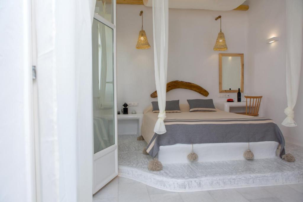 Posteľ alebo postele v izbe v ubytovaní Galini Hotel
