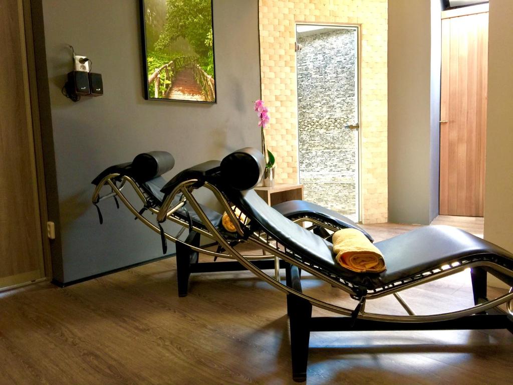 Fitness centrum a/nebo fitness zařízení v ubytování Hotel DaVinci