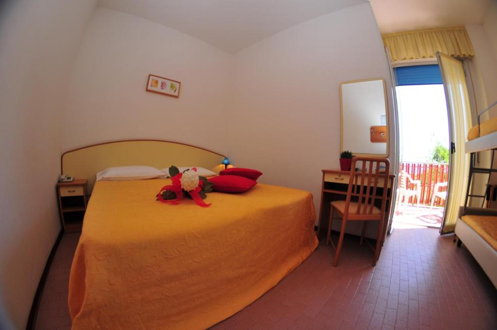 Postel nebo postele na pokoji v ubytování Hotel Antares