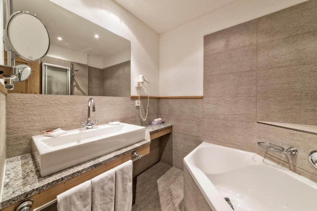 Koupelna v ubytování Hotel Villa Monica