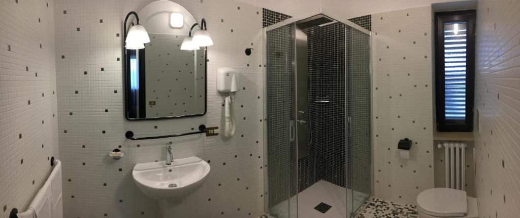 Koupelna v ubytování Hotel Orazio