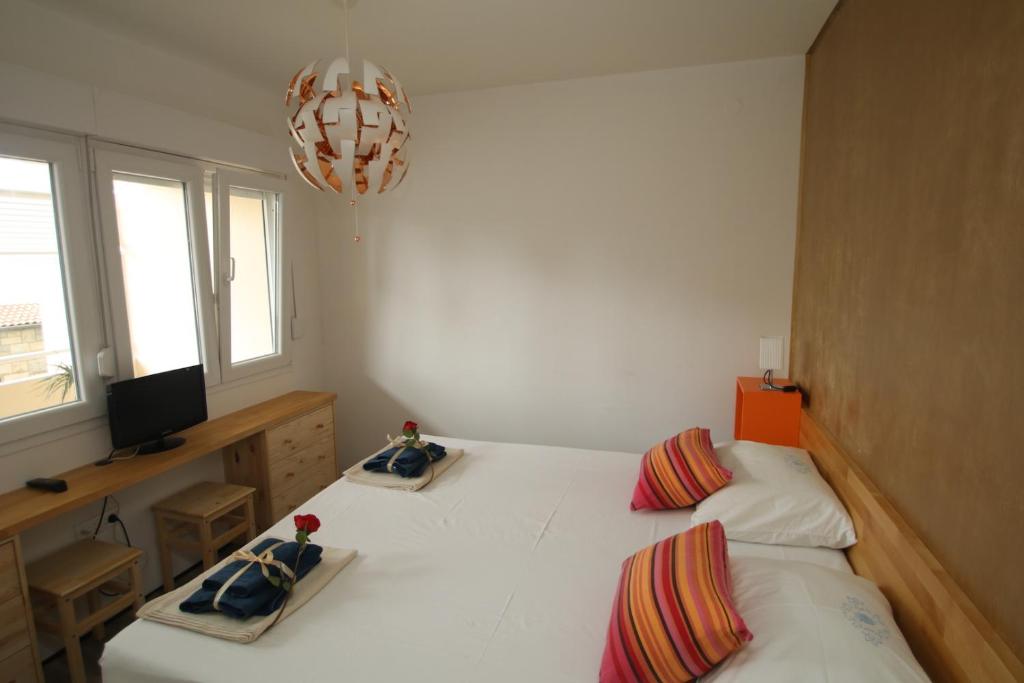 Posteľ alebo postele v izbe v ubytovaní Apartment Priska