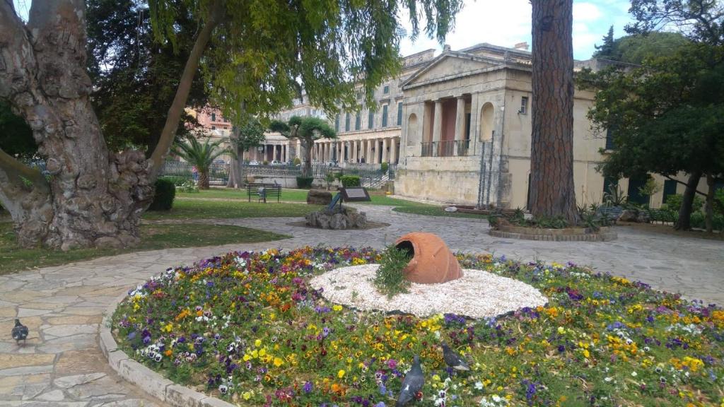 A garden outside Corfu Palazzo Vecchio