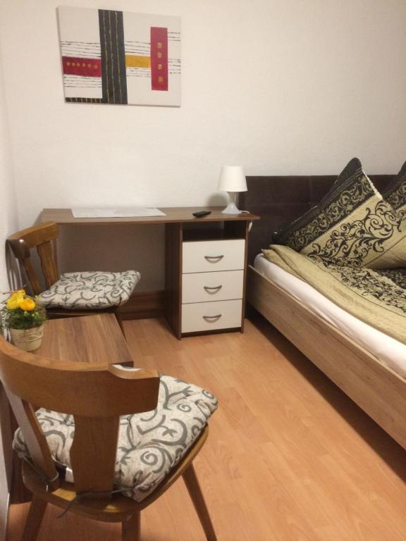 Postel nebo postele na pokoji v ubytování Abels Appartements