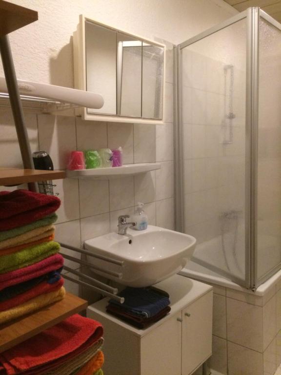 Koupelna v ubytování Abels Appartements