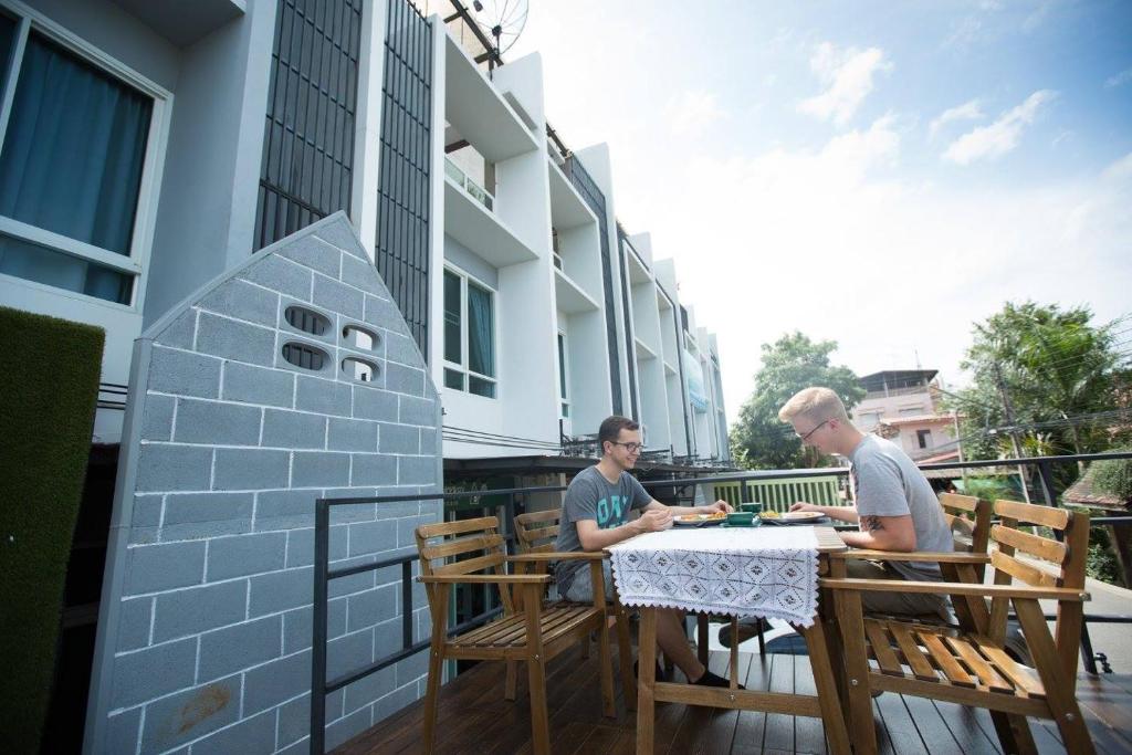 Balkón nebo terasa v ubytování White Monkey Guesthouse