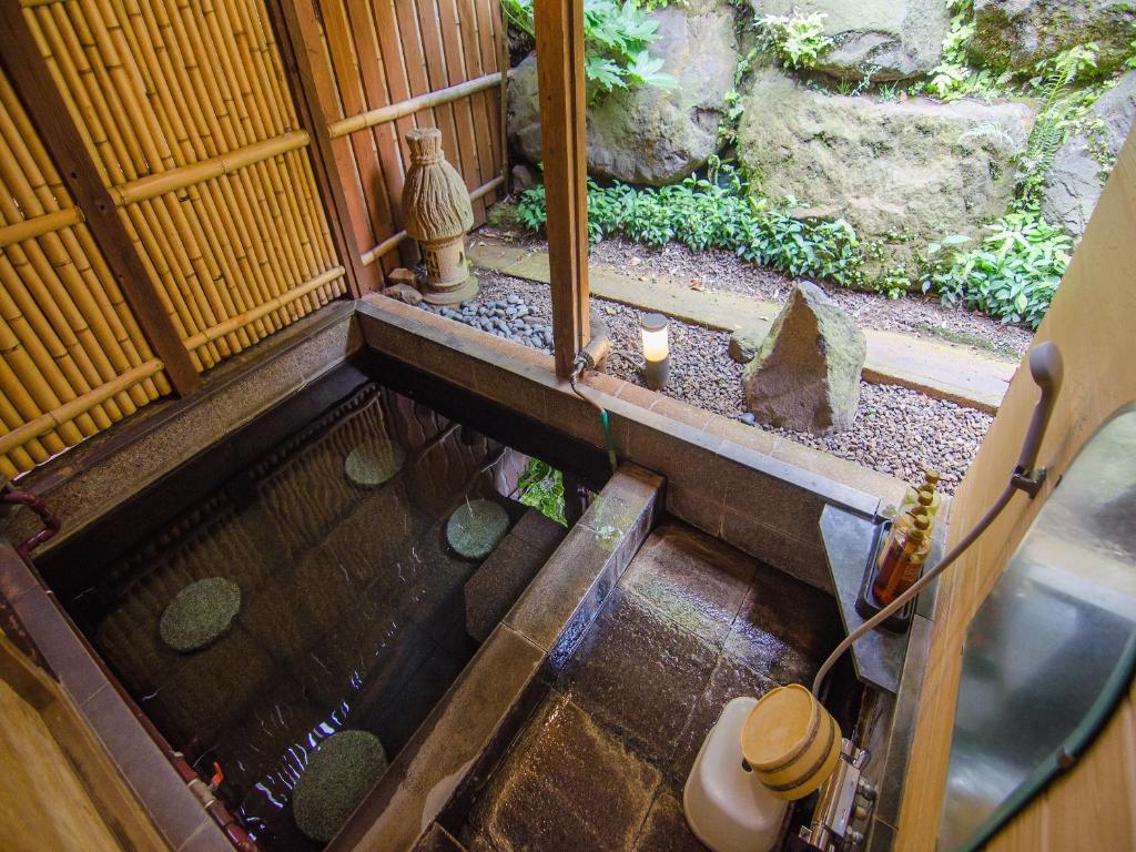 Zahrada ubytování Ryokan Fukinoya