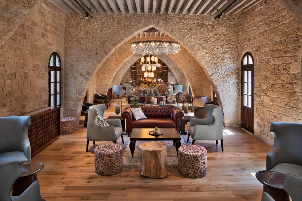 Posezení v ubytování The Setai Tel Aviv, a Member of the leading hotels of the world