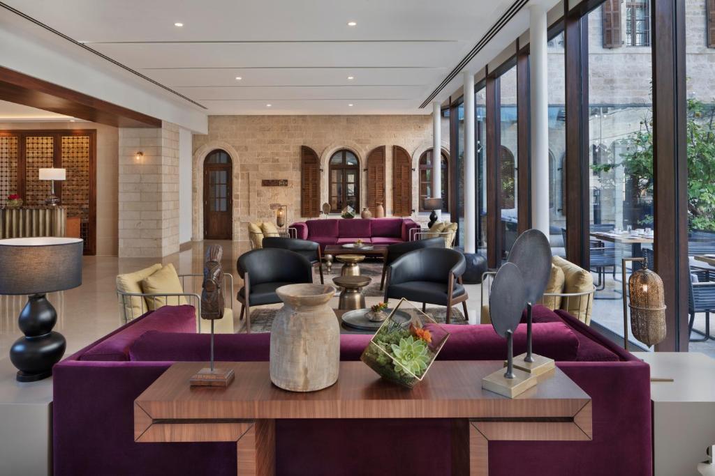 Posezení v ubytování The Setai Tel Aviv, a Member of the leading hotels of the world