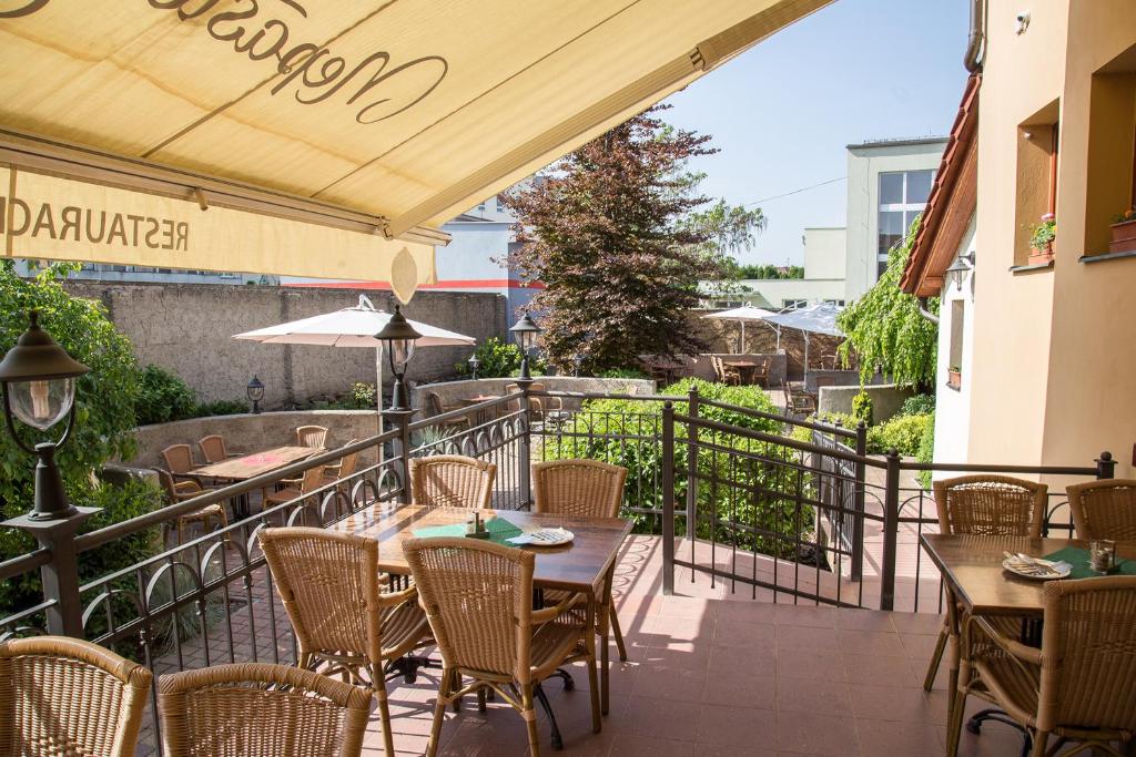 Balkón nebo terasa v ubytování Hotel Pod Věží