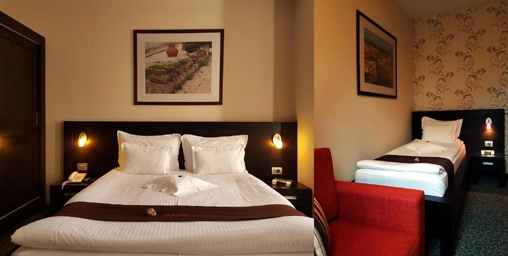 Postel nebo postele na pokoji v ubytování Hotel Cherica