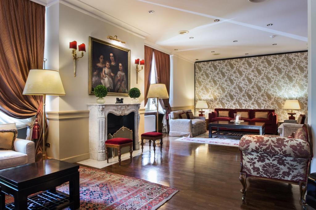 Posezení v ubytování Hotel Francia E Quirinale