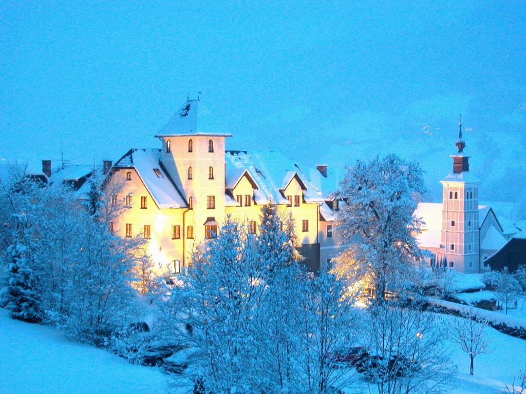 Hotel Schloss Thannegg v zimě