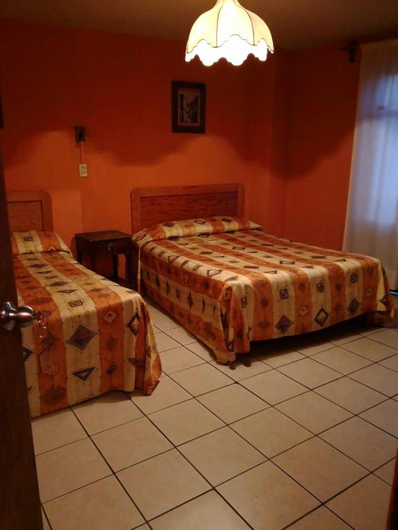 Postel nebo postele na pokoji v ubytování Hotel del Conde