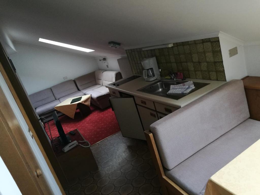 Kuchyň nebo kuchyňský kout v ubytování Residence Terentis