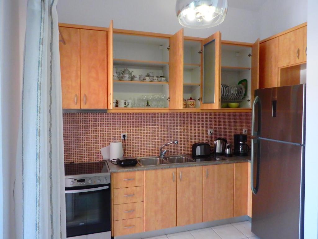 Kuchyň nebo kuchyňský kout v ubytování Ionian Apartment, Sami