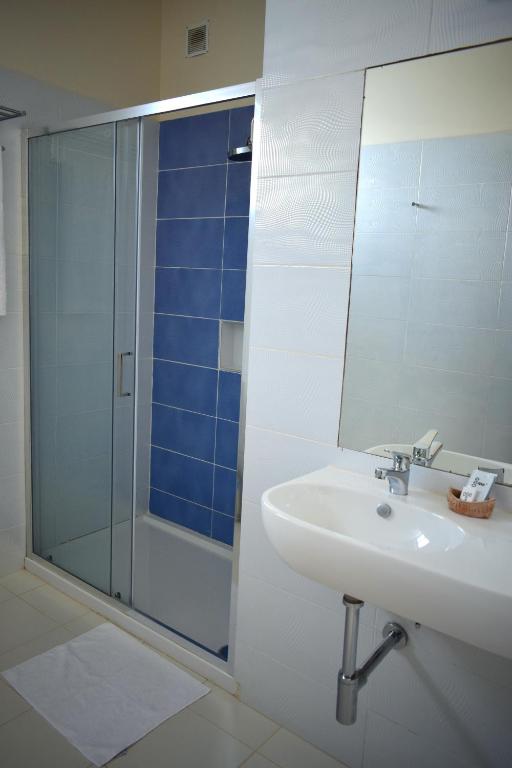 Koupelna v ubytování Ouril Hotel Agueda