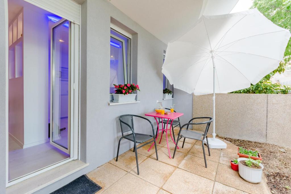 Balkón alebo terasa v ubytovaní Studio Luce Mala