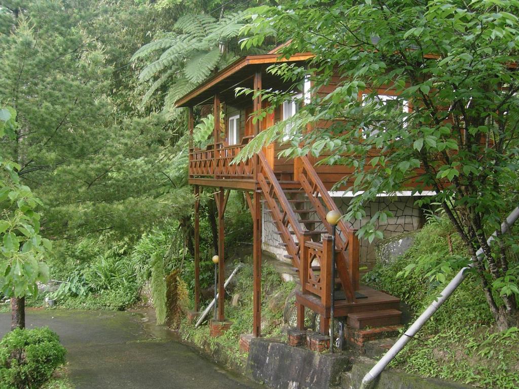 Zahrada ubytování Fumei Bluebird Homestay