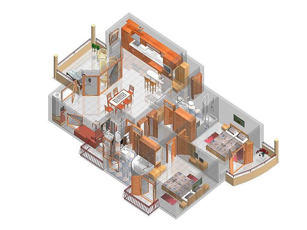 Půdorys ubytování Apartments Ana Wellness