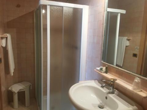 Koupelna v ubytování Hotel Il Chiostro