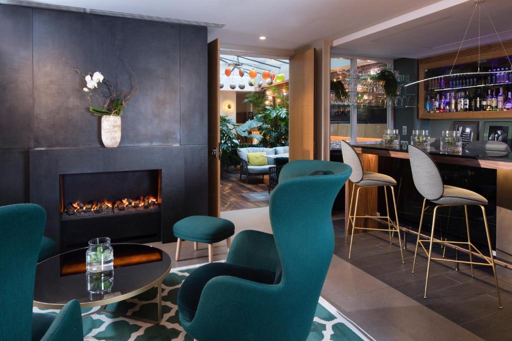 Posezení v ubytování Hotel Le Six