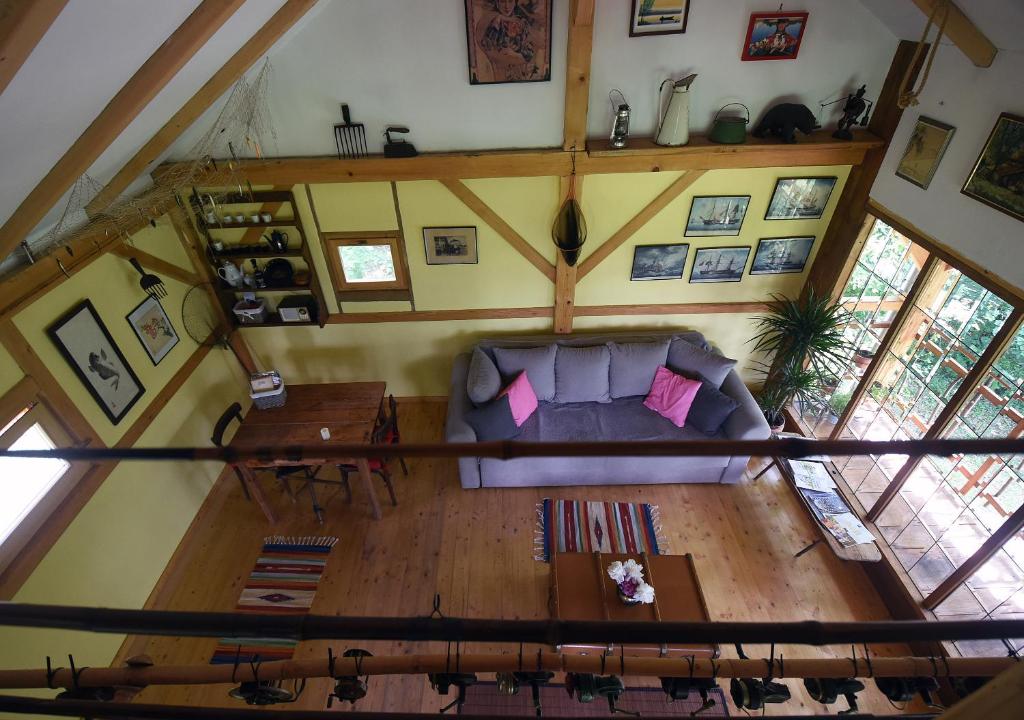 Posezení v ubytování Treehouse Resnice -Mrežnica