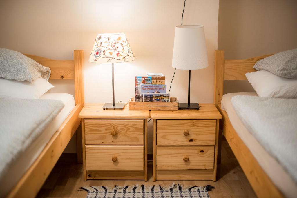 Postel nebo postele na pokoji v ubytování Rooms Kozmus