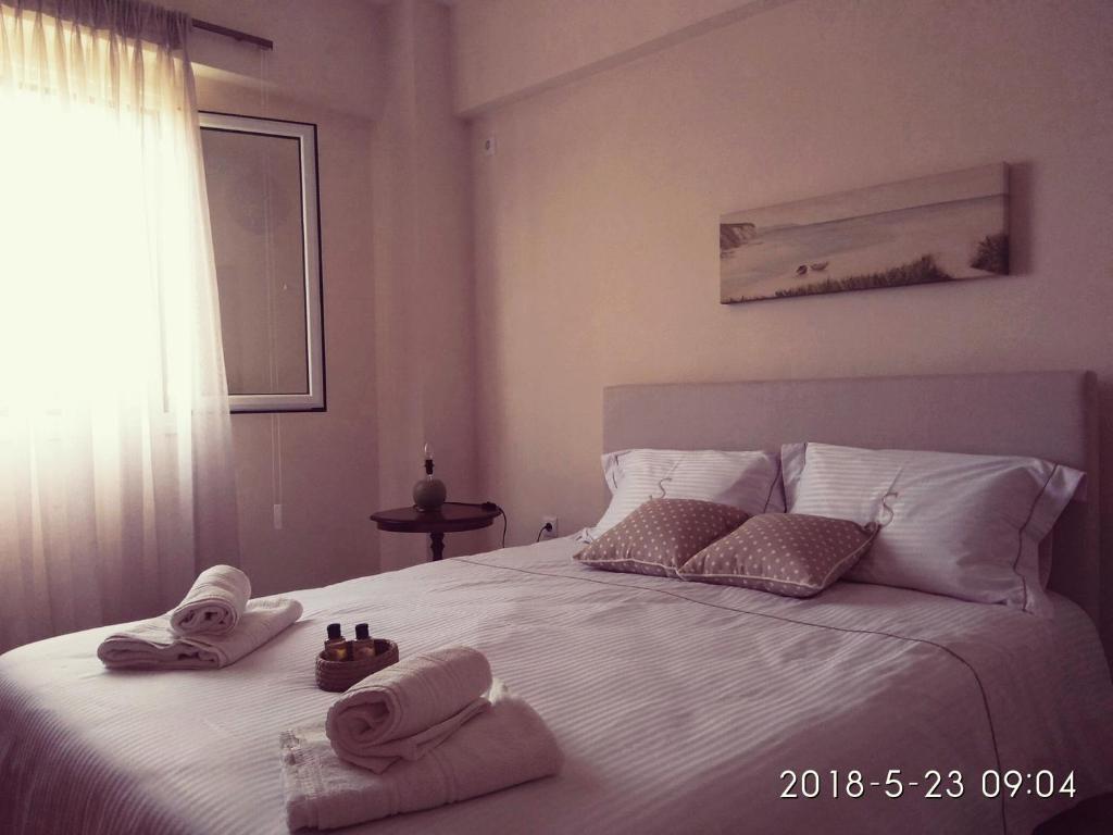 Posteľ alebo postele v izbe v ubytovaní Sime Villa Private Beach